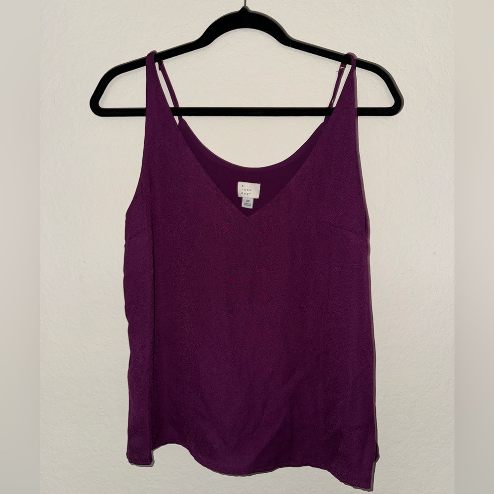 A New Day Sleeveless Blouse - Purple *BARELY USED*
